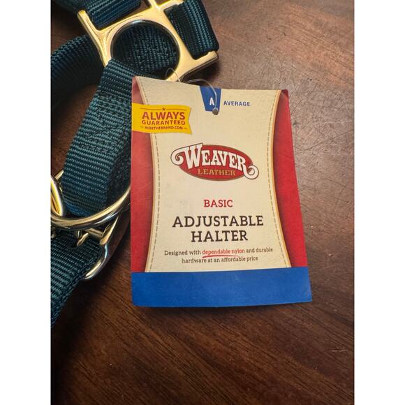 Weaver Basic Average nylon adjustable head halter for horses Hunter green NWT - Picture 3 of 3